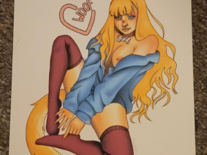 Woof/ Puppy Girl Large Prints - 8.5x11